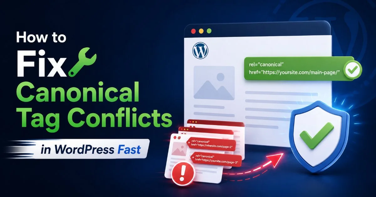How to Fix Canonical Tag Conflicts in WordPress Fast