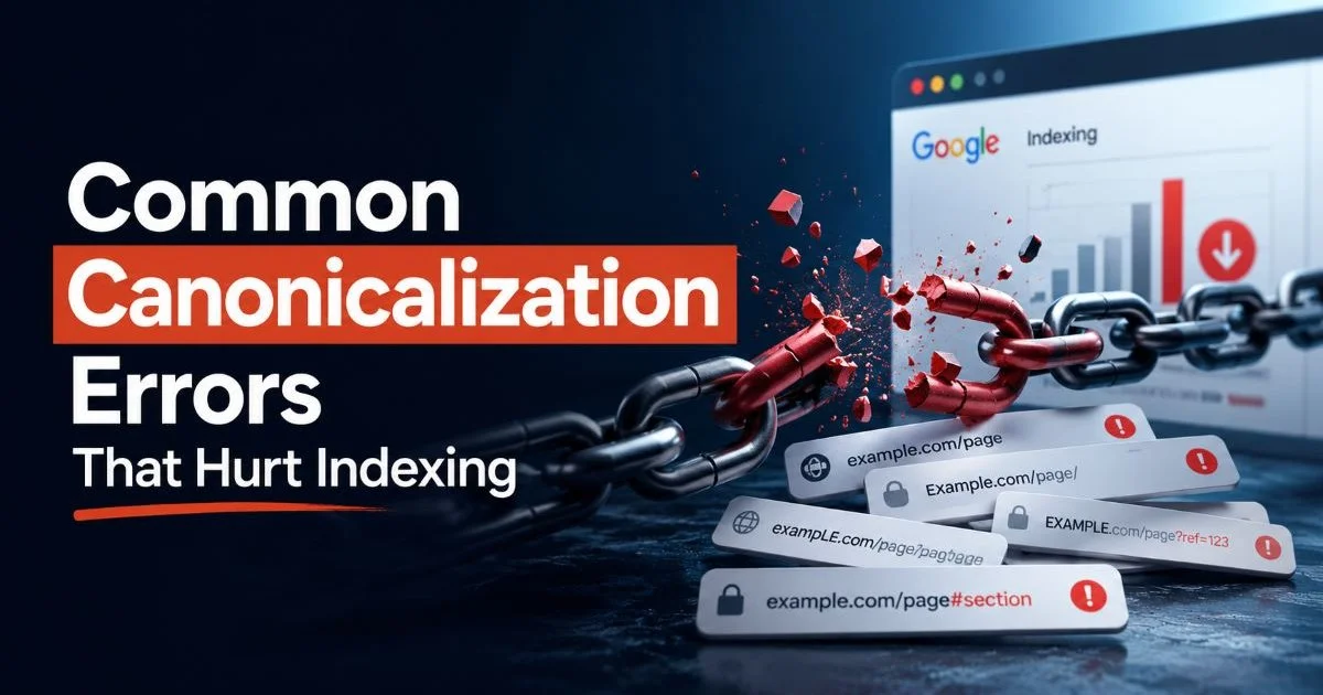 Common Canonicalization Errors That Hurt Indexing